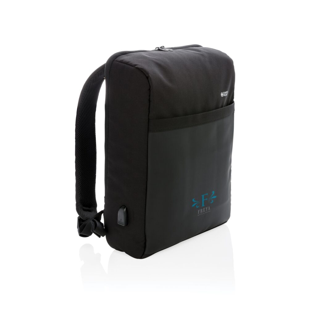 Антикражный рюкзак Swiss Peak 15″ с RFID защитой и разъемом USB — Сумки женские с логотипом