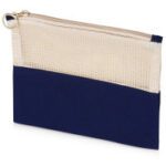 Косметичка- несессер для туалетных принадлежностей Hoss, heather navy — 8 марта с логотипом
