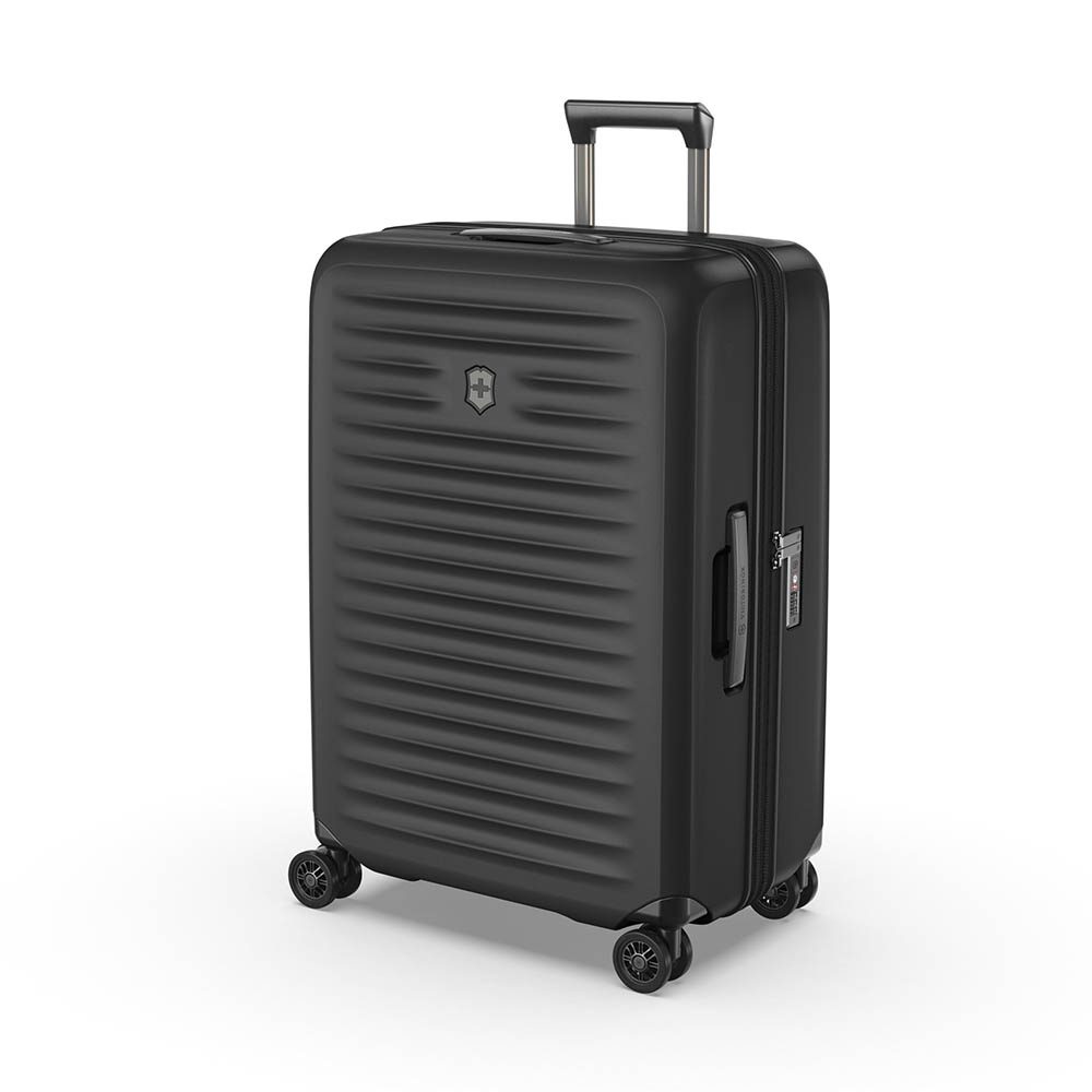Чемодан VICTORINOX Airox Advanced, черный матовый, 100% поликарбонат Makrolon, 46x29x69 см, 75 л — Сумки женские с логотипом