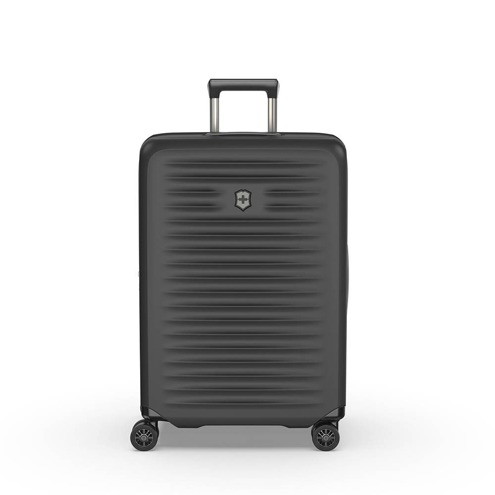 Чемодан VICTORINOX Airox Advanced, черный матовый, 100% поликарбонат Makrolon, 46x29x69 см, 75 л — Сумки женские с логотипом