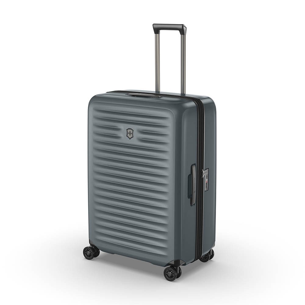 Чемодан VICTORINOX Airox Advanced, серо-синий матовый, 100% поликарбонат Makrolon, 50x32x75 см, 103 — Сумки женские с логотипом