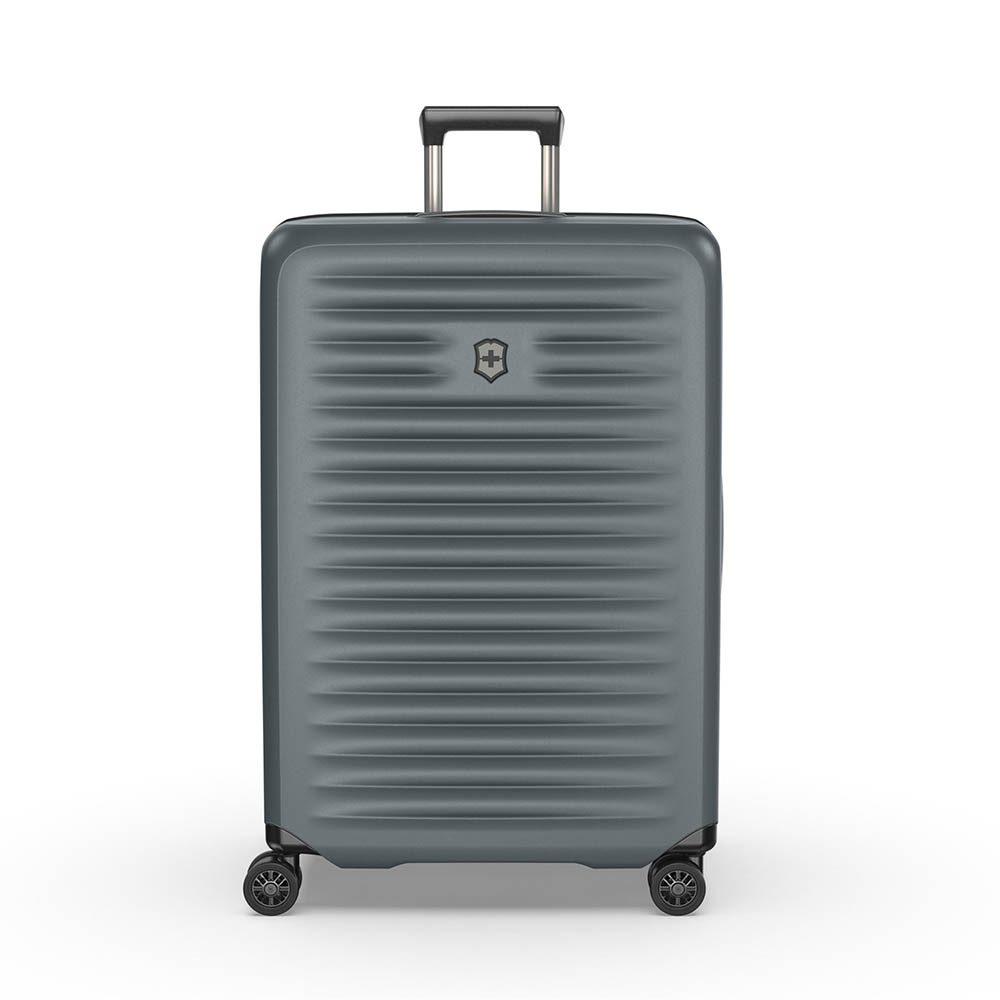Чемодан VICTORINOX Airox Advanced, серо-синий матовый, 100% поликарбонат Makrolon, 50x32x75 см, 103 — Сумки женские с логотипом