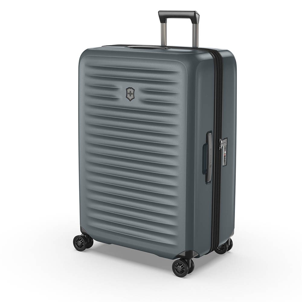 Чемодан VICTORINOX Airox Advanced, серо-синий матовый, 100% поликарбонат Makrolon, 50x32x75 см, 103 — Сумки женские с логотипом