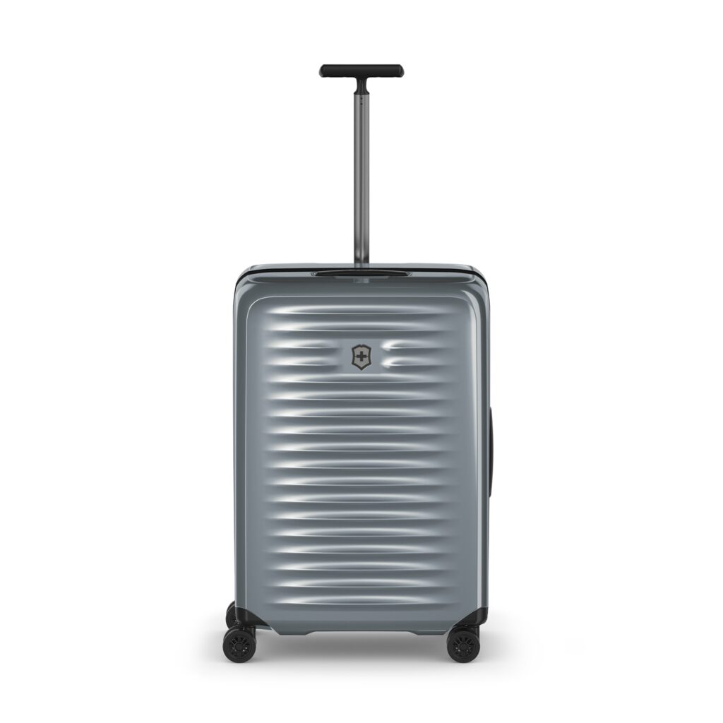 Чемодан VICTORINOX Airox, серебристый, 100% поликарбонат Makrolon, 46x29x69 см, 74 л — Сумки женские с логотипом