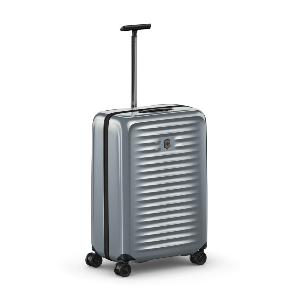 Чемодан VICTORINOX Airox, серебристый, 100% поликарбонат Makrolon, 46x29x69 см, 74 л — Сумки женские с логотипом