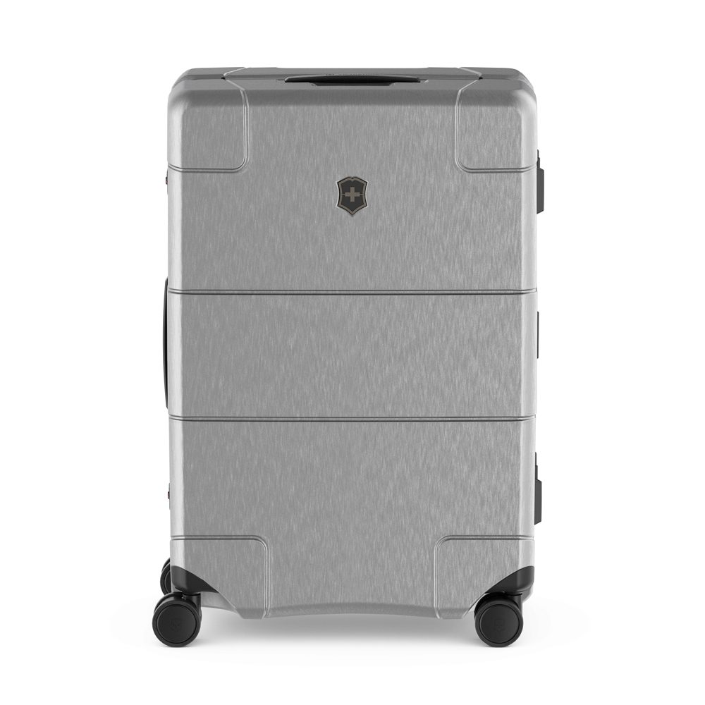 Чемодан VICTORINOX Lexicon Framed, серебристый, 100% поликарбонат Makrolon, 46x28x68 см, 72 л — Сумки женские с логотипом
