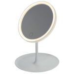 Косметическое зеркало с LED-подсветкой Beautific, белый — 8 марта с логотипом