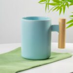 Кружка для сублимационной печати Ecogrami, голубая — 8 марта с логотипом