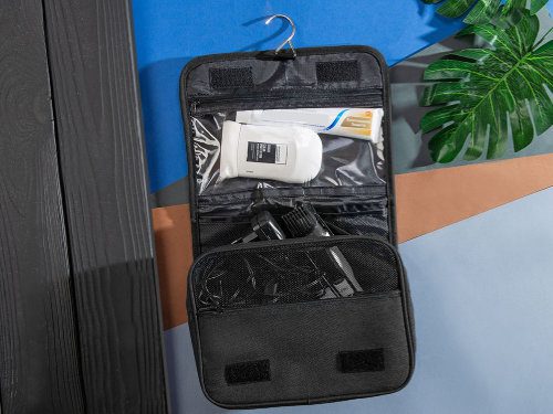Несессер Planar, черный — 8 марта с логотипом