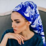 Платок Гжель — 8 марта с логотипом