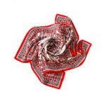 Платок Мезенская роспись — 8 марта с логотипом