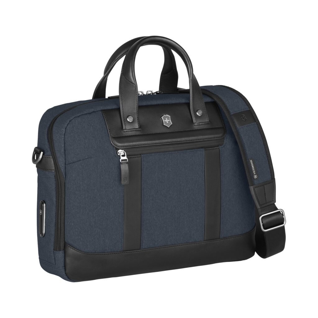 Портфель VICTORINOX Architecture Urban2 Briefcase 15», синий, полиэстер/кожа, 42x13x31 см, 16 л — Сумки женские с логотипом