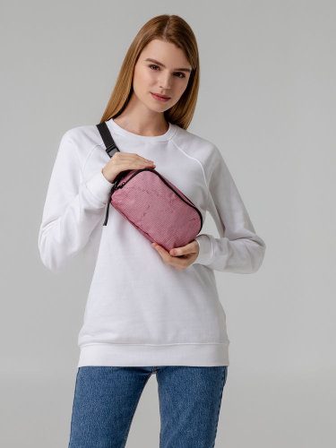 Поясная сумка Pink Marble — 8 марта с логотипом