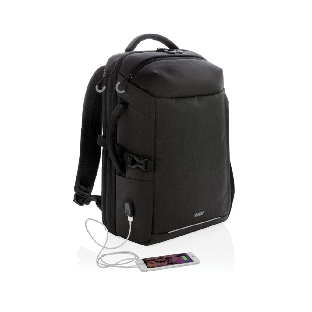 Рюкзак для путешествий Swiss Peak XXL из rPET AWARE™, 17’’ — Сумки женские с логотипом