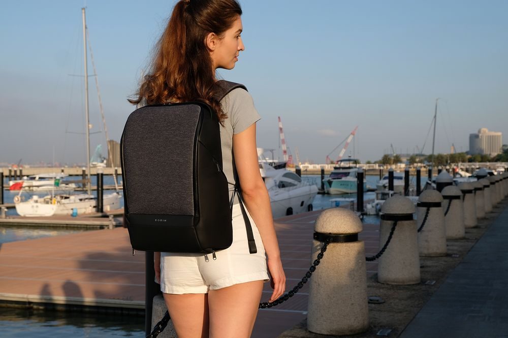 Рюкзак FlexPack Pro, темно-серый — Сумки женские с логотипом