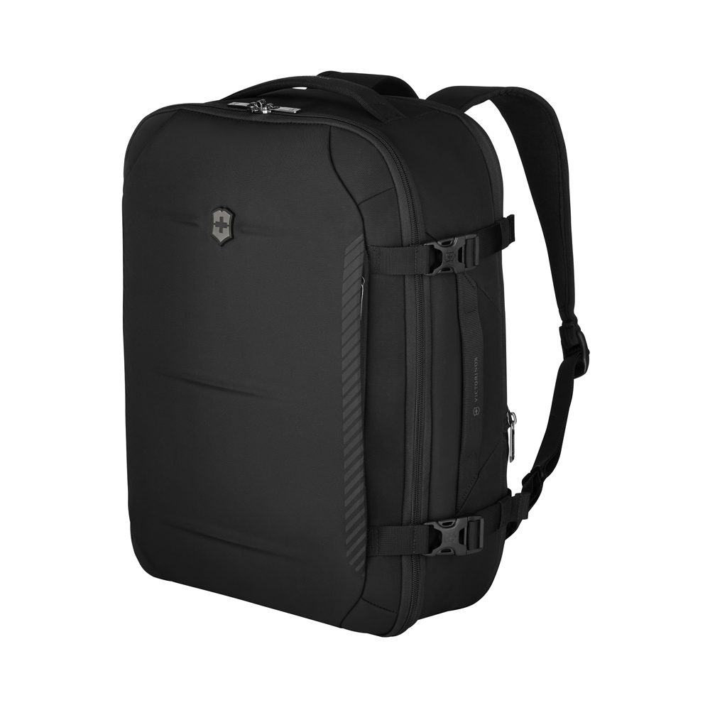 Рюкзак VICTORINOX Crosslight Boarding Bag, черный, RPET полиэстер, 39x22x53 см, 37 л — Сумки женские с логотипом