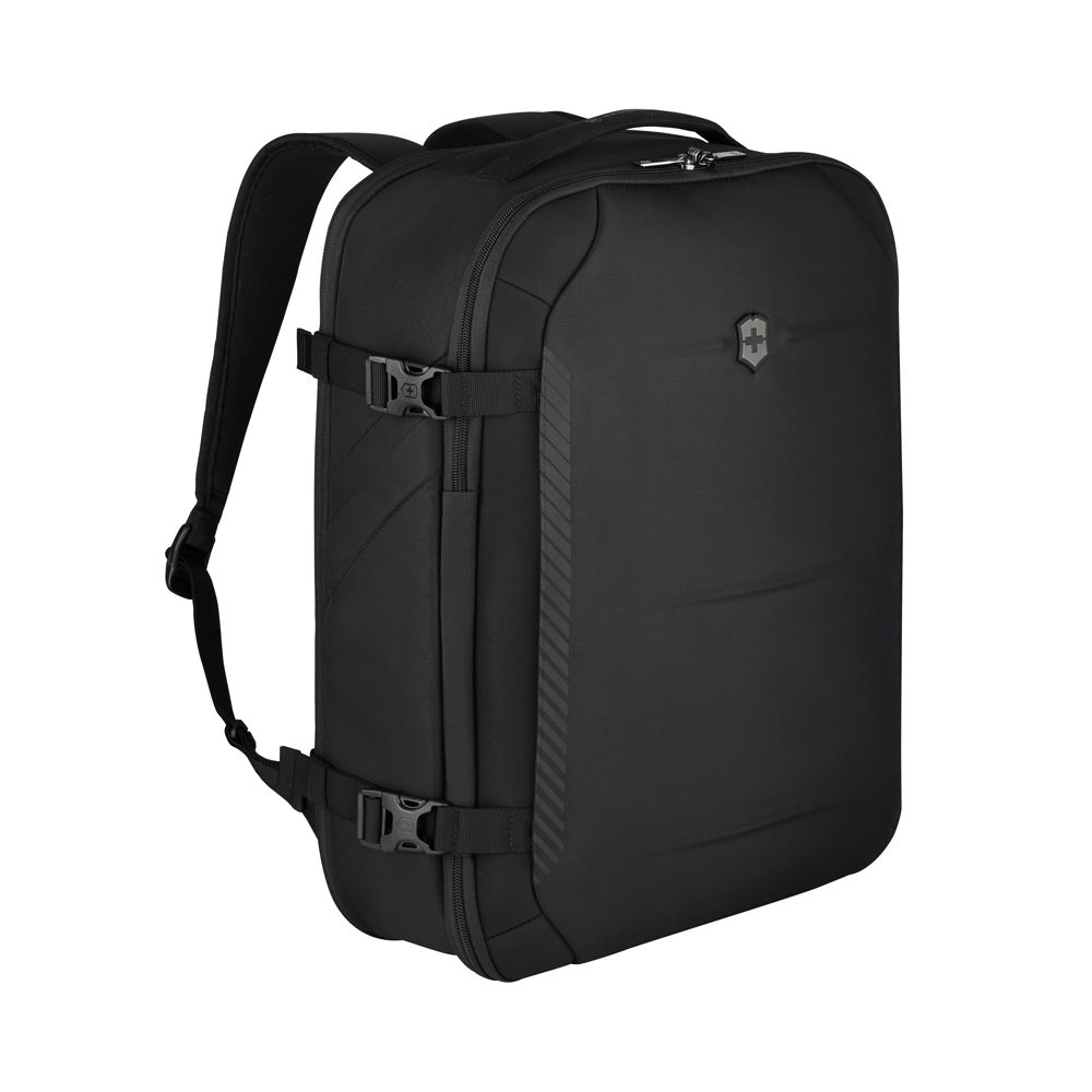 Рюкзак VICTORINOX Crosslight Boarding Bag, черный, RPET полиэстер, 39x22x53 см, 37 л — Сумки женские с логотипом