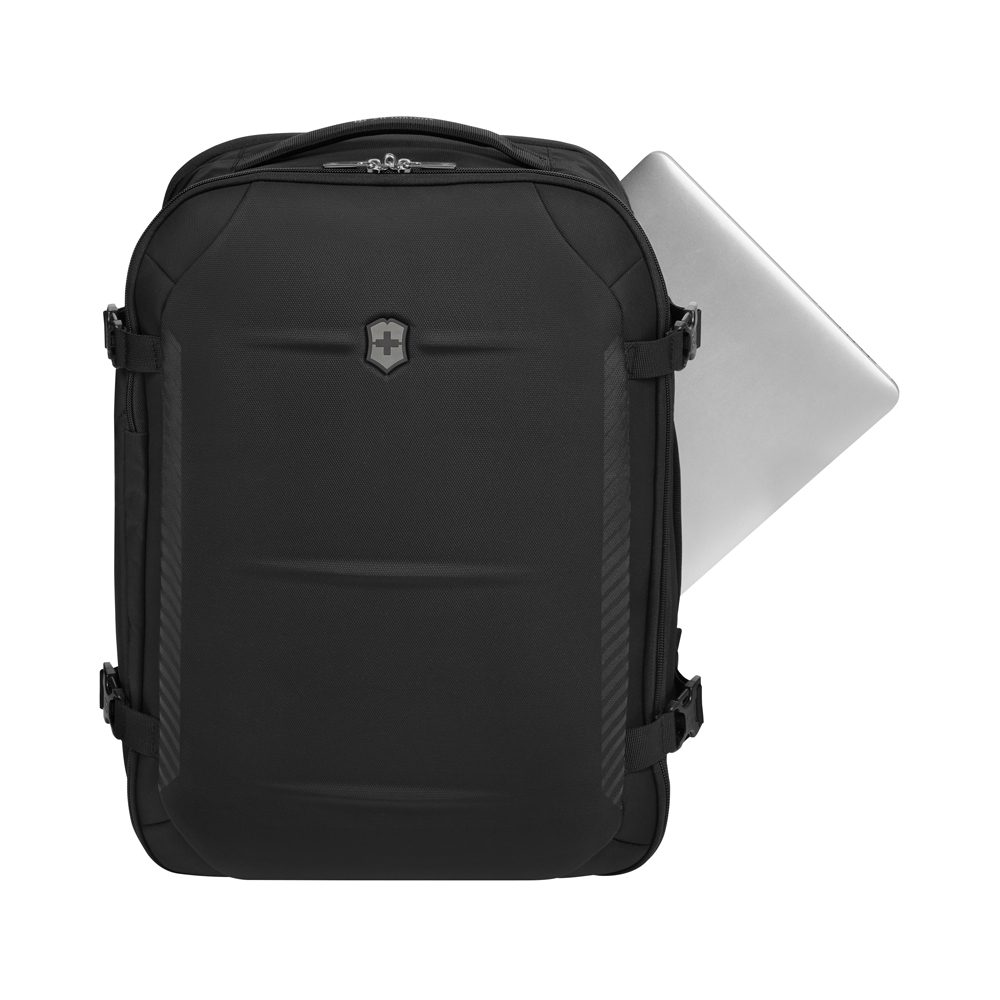 Рюкзак VICTORINOX Crosslight Boarding Bag, черный, RPET полиэстер, 39x22x53 см, 37 л — Сумки женские с логотипом