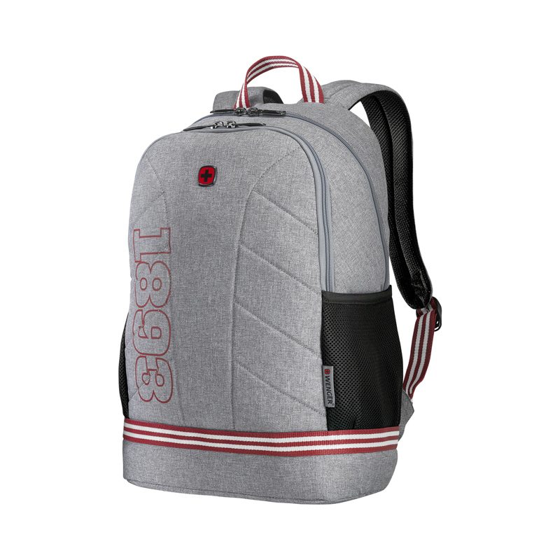 Рюкзак WENGER Collegiate Quadma 16”, серый, 100% полиэстер, 33х17х43 см, 22 л — Сумки женские с логотипом
