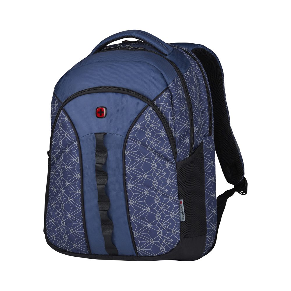 Рюкзак WENGER Sun 16», синий со светоотражающим принтом, полиэстер, 35x27x47 см, 27 л — Сумки женские с логотипом