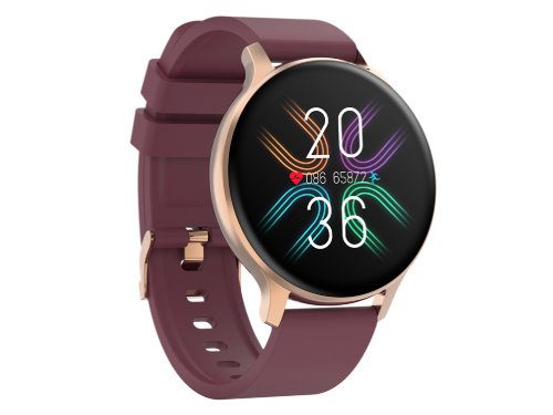 Смарт-часы Canyon SW-68 Badian, IP68, темно-красный (Р), уценённый товар — 8 марта с логотипом
