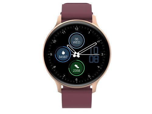Смарт-часы Canyon SW-68 Badian, IP68, темно-красный (Р), уценённый товар — 8 марта с логотипом