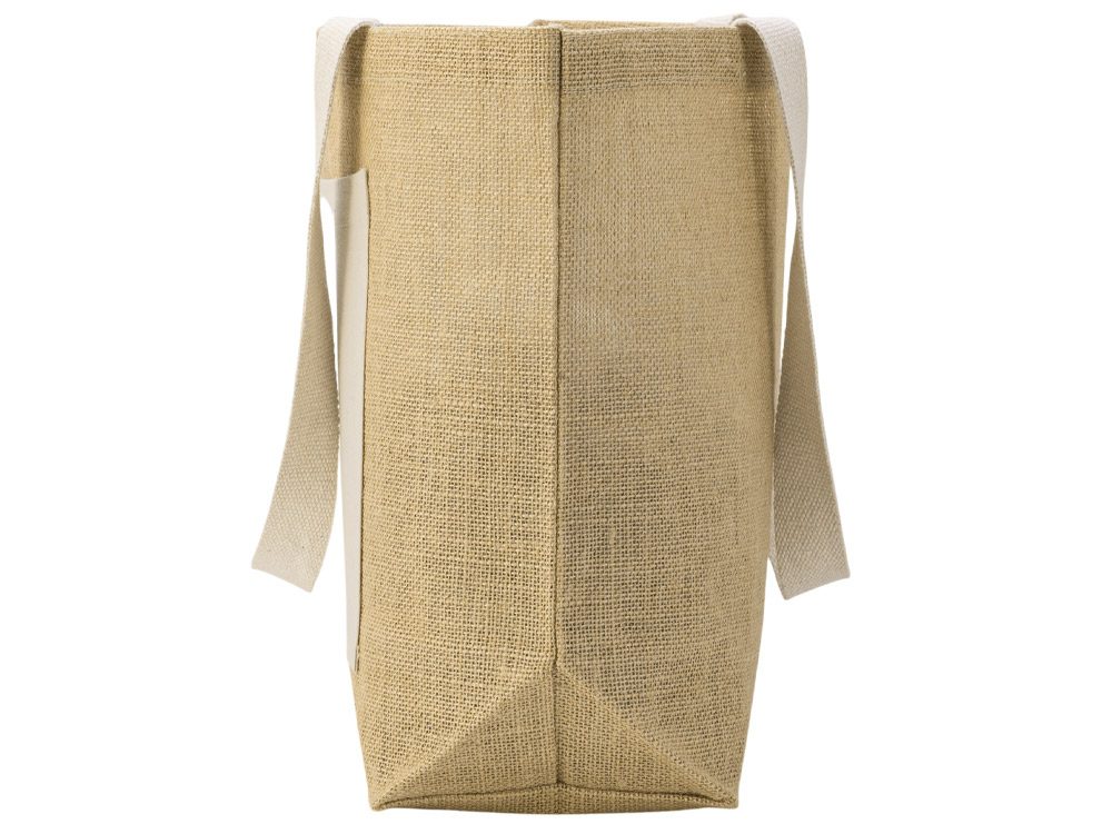 Сумка Jute джутовая с широким дном и карманом — Сумки женские с логотипом