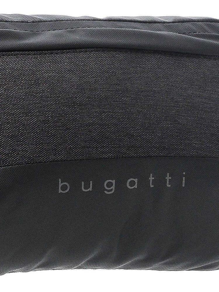 Сумка на пояс BUGATTI Universum, графитовая, полиэстер меланж/тарпаулин, 27х5х15 см, 1 л — Сумки женские с логотипом