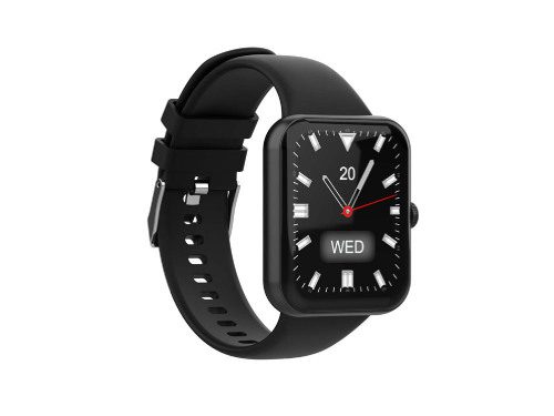 Умные часы HIPER IoT Watch QR, черный (Р), уценённый товар — 8 марта с логотипом