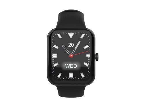 Умные часы HIPER IoT Watch QR, черный (Р), уценённый товар — 8 марта с логотипом