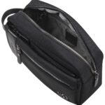 Несессер мужской BUGATTI Nero, чёрный, нейлон 1680D/кожа, 24х7,5х16 см — Сумки женские с логотипом