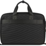 Портфель мужской BUGATTI Nero 15», чёрный, нейлон 1680D/кожа, 42х10х30 см — Сумки женские с логотипом