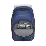 Рюкзак WENGER Sun 16», синий со светоотражающим принтом, полиэстер, 35x27x47 см, 27 л — Сумки женские с логотипом