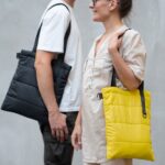Шоппер Superbag Bubble, стёганый, с магнитной кнопкой (черный) — Сумки женские с логотипом