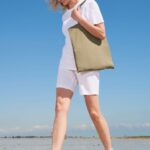 Сумка для покупок Awake, темно-синяя — Сумки женские с логотипом