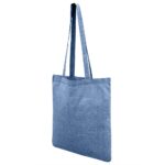 Сумка для покупок Caravan Recycled Melange 140 г/м², синяя — Сумки женские с логотипом