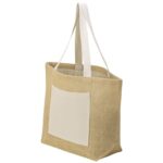 Сумка Jute джутовая с широким дном и карманом — Сумки женские с логотипом