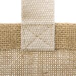 Сумка Jute джутовая с широким дном и карманом — Сумки женские с логотипом