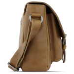 Сумка женская KLONDIKE GOLD «Amber», натуральная кожа в коньячном цвете, 27,5 х 19 х 10 см — Сумки женские с логотипом