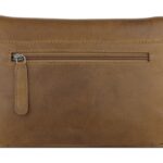 Сумка женская KLONDIKE GOLD «Amber», натуральная кожа в коньячном цвете, 27,5 х 19 х 10 см — Сумки женские с логотипом