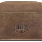 Сумка женская KLONDIKE YUKON «Maya», натуральная кожа в светло-коричневом цвете, 17 х 12 х 4 см — Сумки женские с логотипом