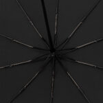 Зонт складной Cloudburst в подарочной упаковке, черный — 8 марта с логотипом